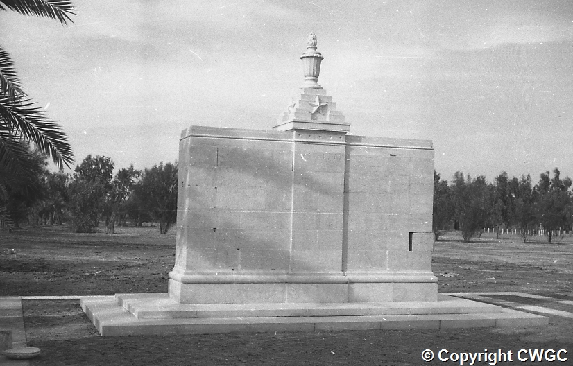 WW2 Cremation Memorial, Basra War Cemetery (Indian Forces side). © CWGC.