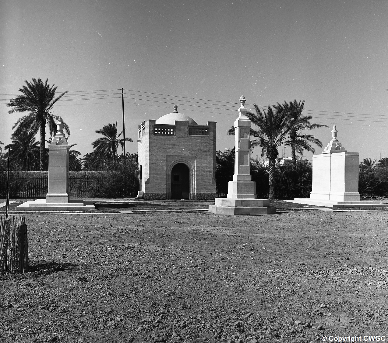 WW2 Cremation Memorial, Basra War Cemetery (Indian Forces side). © CWGC.