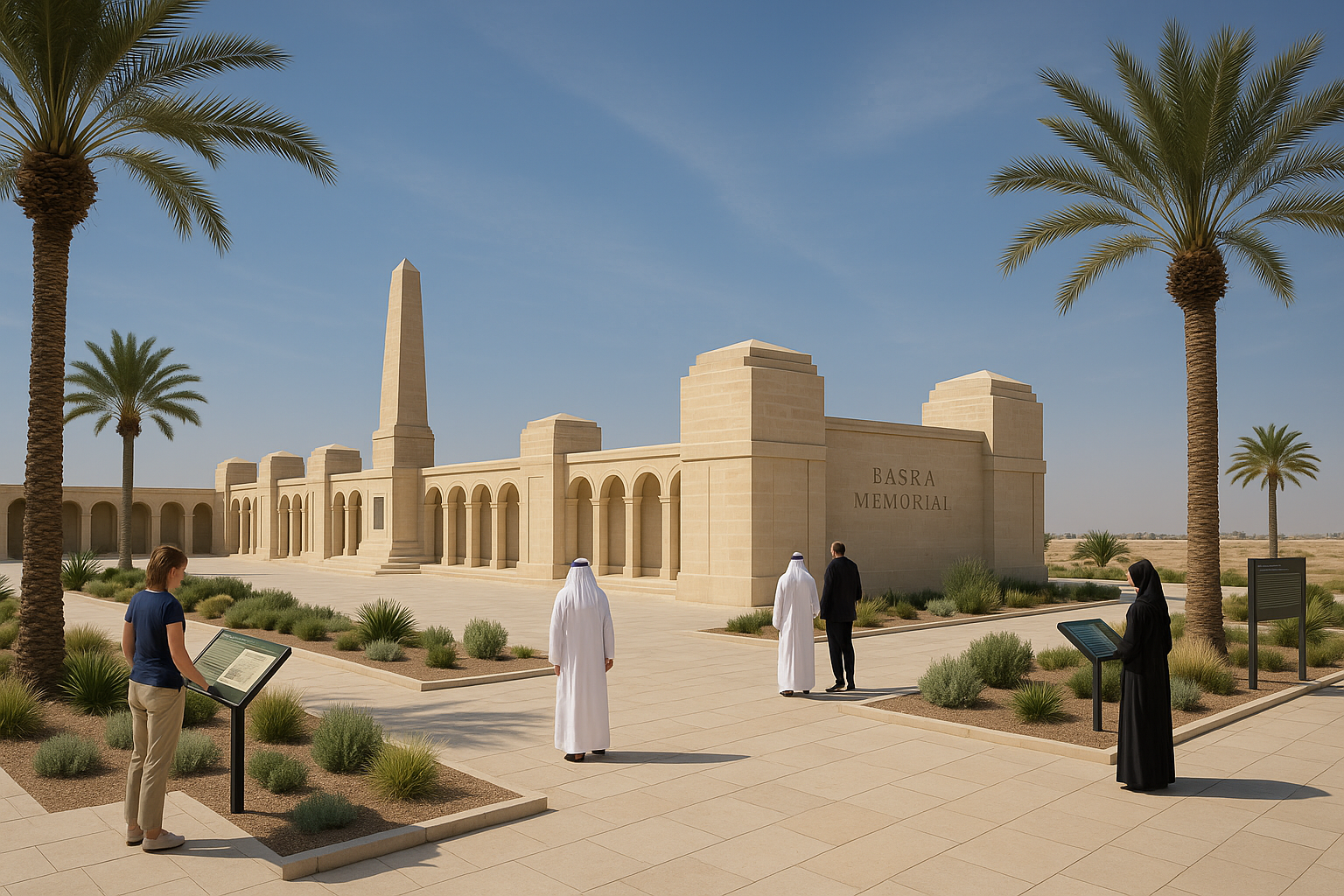 Conceptual vision of a restored Basra Memorial Peace Park