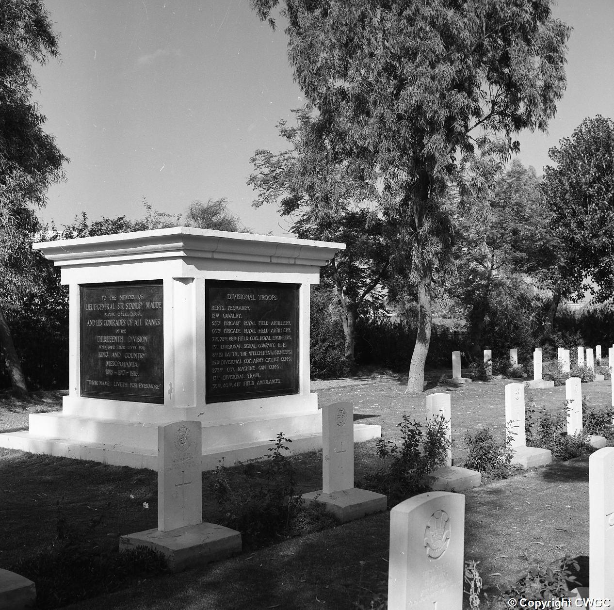 Memorial to Lieut.-General Sir Stanley Maude and the 13th Division.